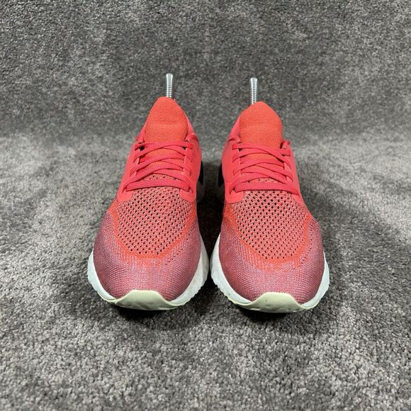 Nike Odyssey React 2 Flyknit AH1016-800 Women’s Size 7 Ember Glow Running Shoes - Picture 3 of 11